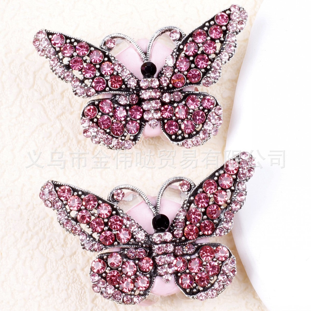 Wholesale 10pcs Butterfly Acrylic Rhinestone Diy Beads